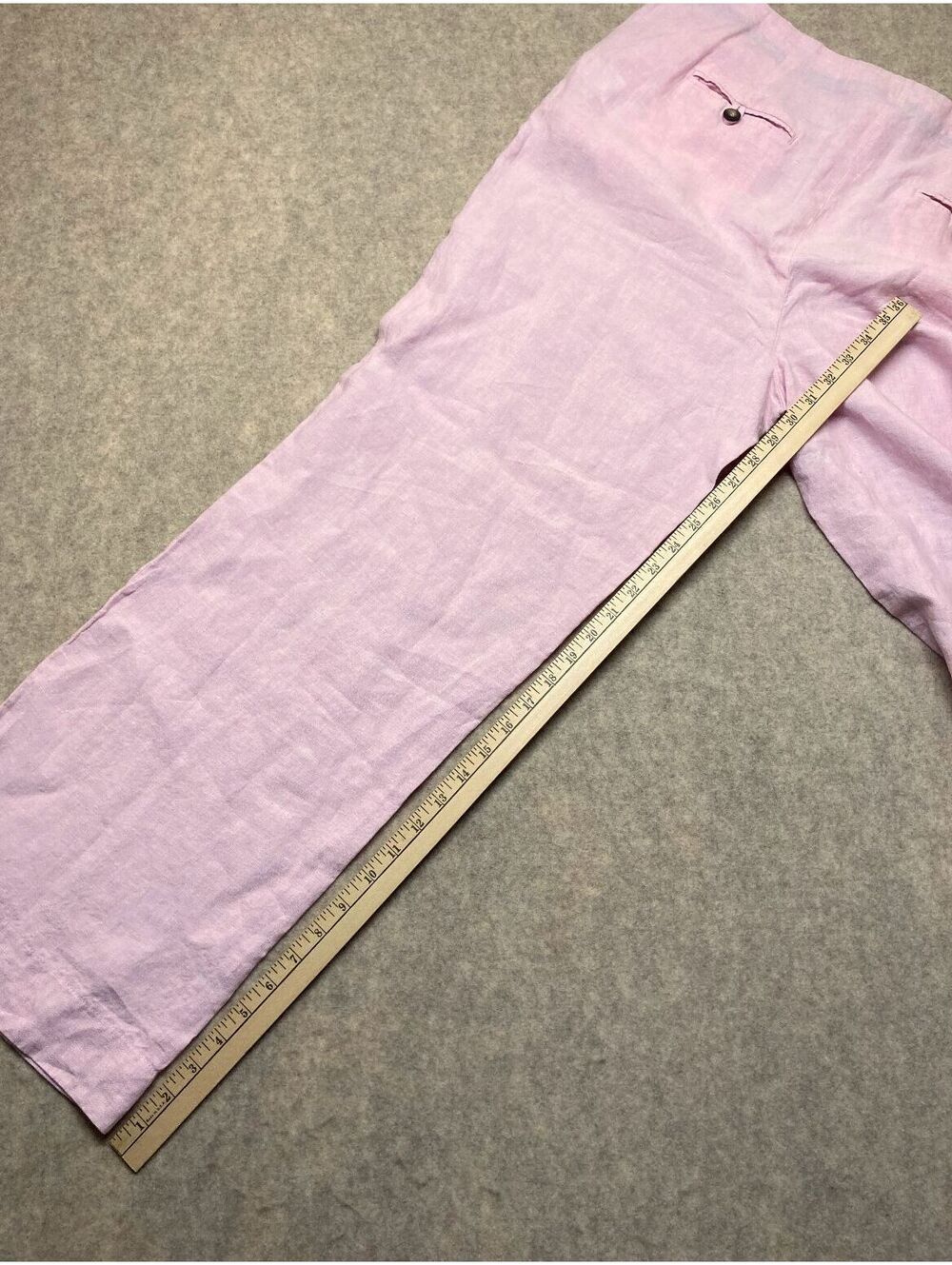 Boden Pink Linen Wide Leg Pants UK 16 / US 12L - Picture 9 of 9